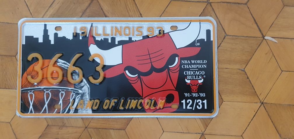 Illinois tablica rejestracyjna USA oryginal