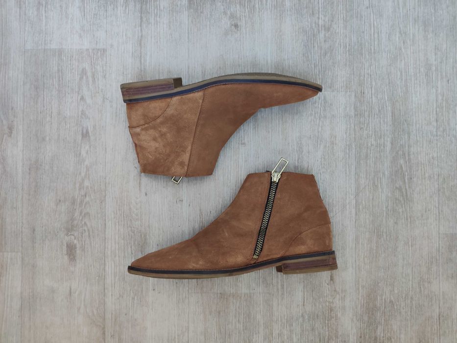 Якісні чоловічі челсі ботинки замшеві 44 р на стопу 29 см оригінал