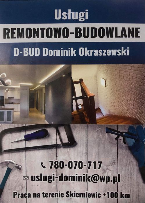 Remonty / Malowanie / Wykończenia wnętrz Czerwiec 2026