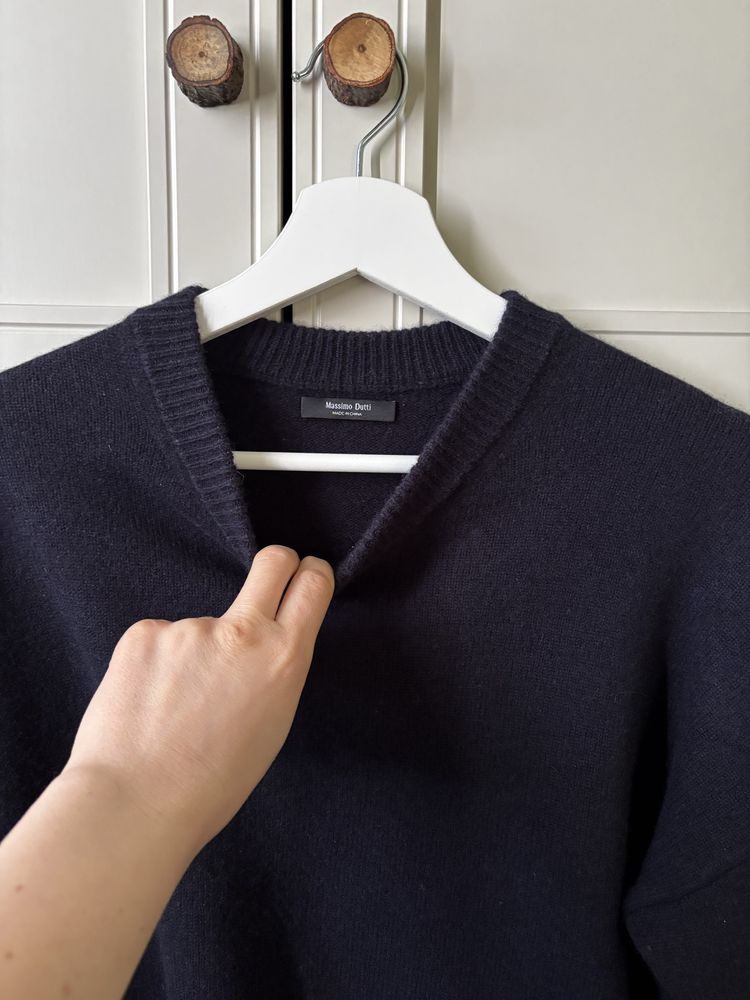 Sweter Massimo Dutti wełna 95%, Kaszmir 5%