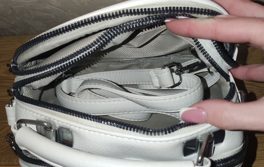 Сумка клатч біла