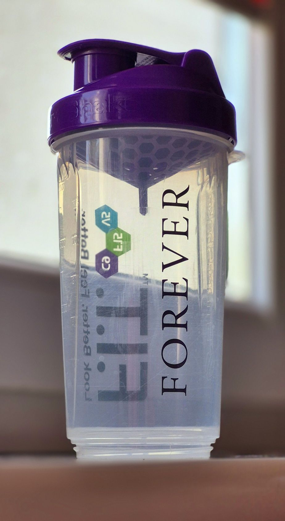 Shaker f.i.t. forever living products fioletowy 400 ml
