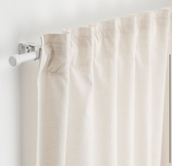 Nowy karnisz biały ikea