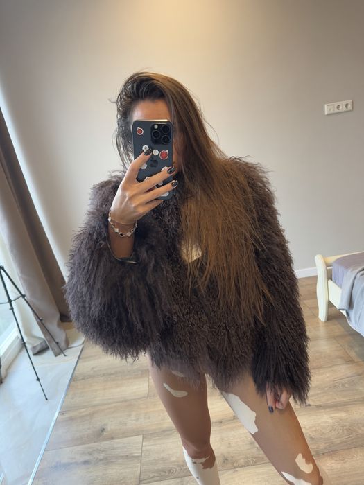 Шуба из меха ламы