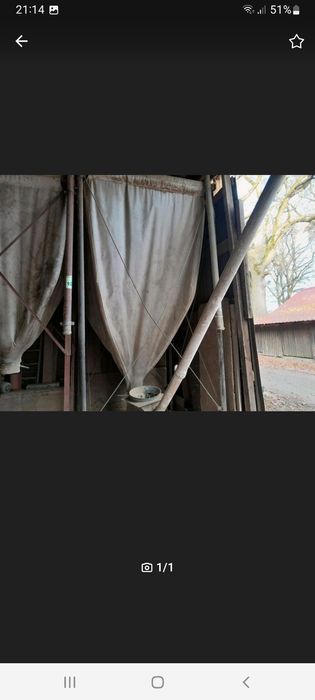 Silos na paszę Trociny zboże. Suszarnia