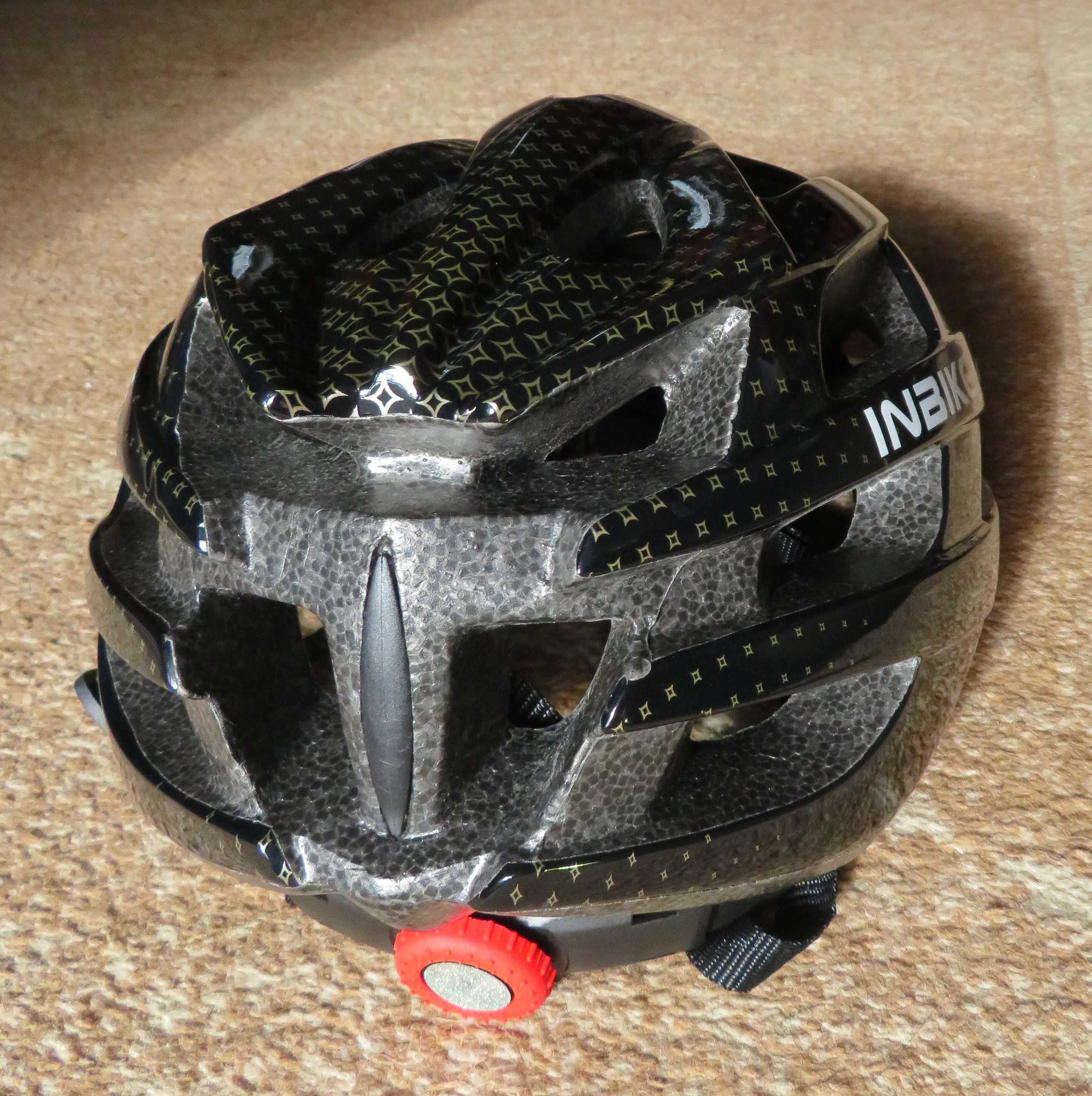 Kask rowerowy zintegrowane okulary , osłona  + daszek