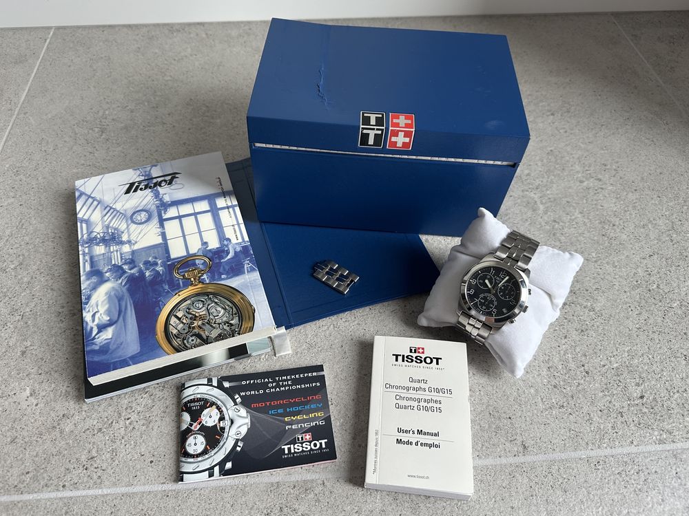 Zegarej Tissot Sapphire Crystal Quartz Chrono G10/G15