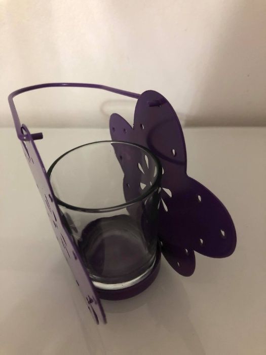 Suporte para velas roxo