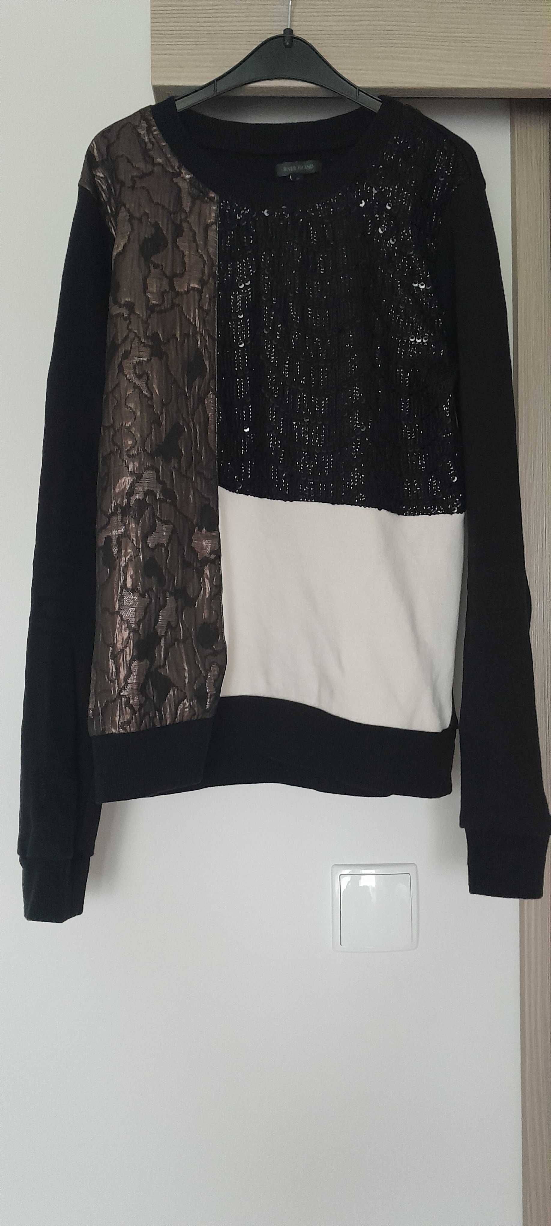 Bluza River Island cekiny zdobiona 34 xs