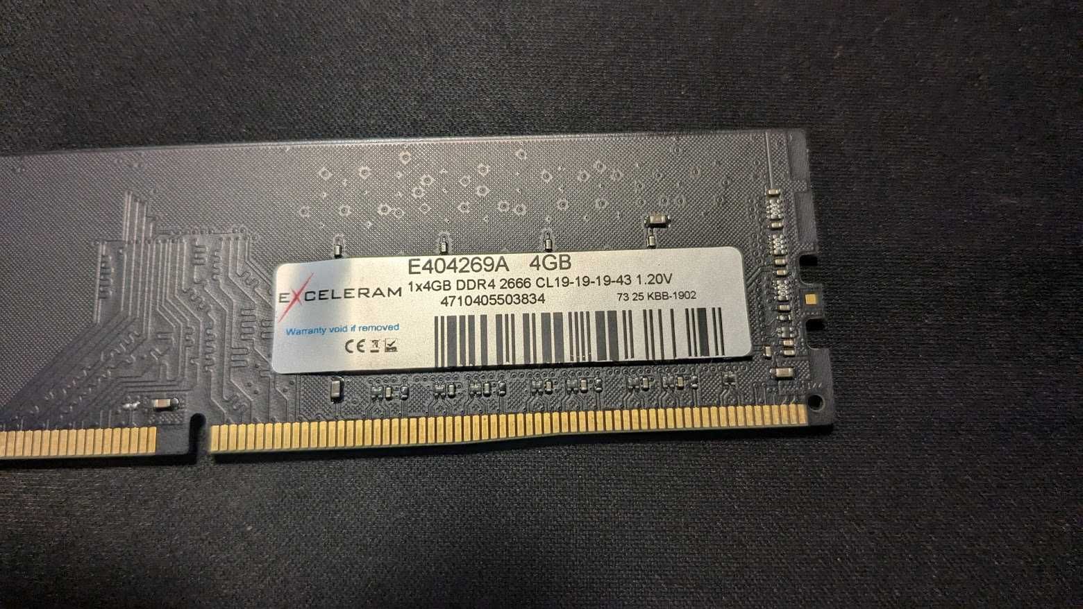 Оперативна пам'ять комп'ютера DDR4 4GB 2666 MHz eXceleram (E404269A)