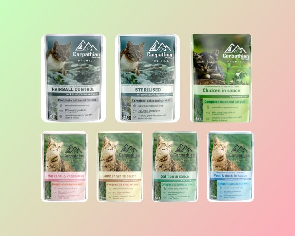 Влажный корм для котов Carpathian Pet Food