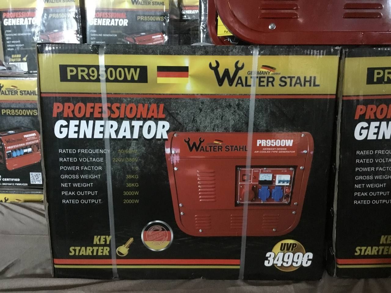 Продаються генератори Walter stahl PR 9500 w 2.5-3.5 КВ
Модель pr 9500