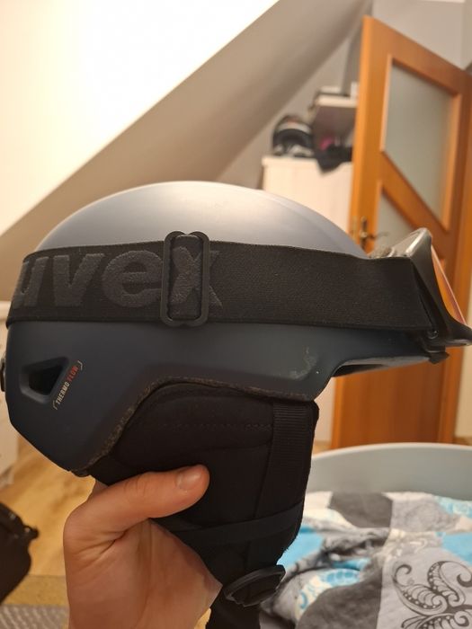 Kask i gogle narciarskie