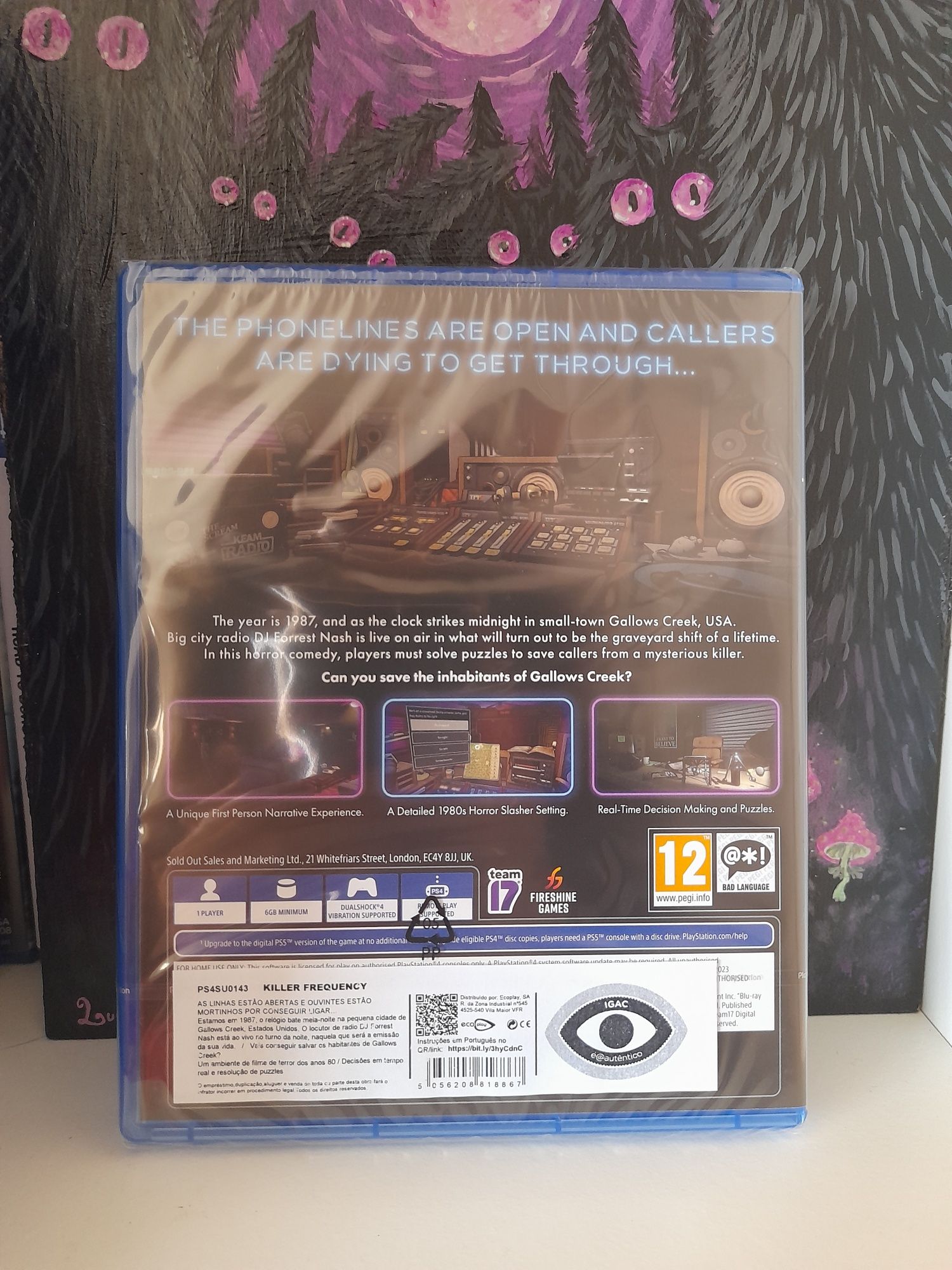Jogo ps4 selado killer frequency