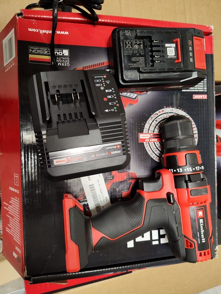 Wkrętarka Einhell Powystawowa TC-CD 18 Zestaw/35 Li