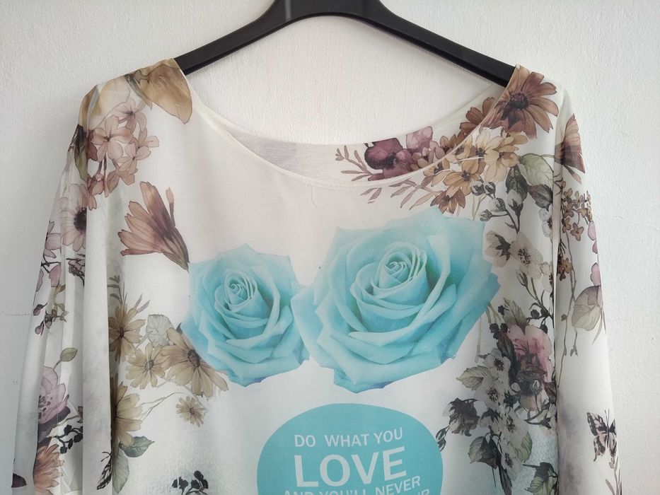 Blusa chiffon muito elegante - Tamanho único