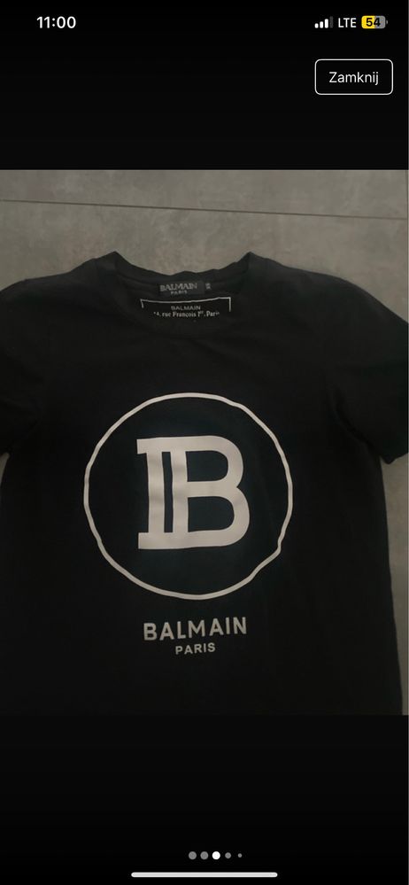Koszulka tshirt balmain rozmiar xs