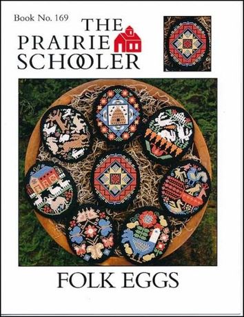 The Prairie Schooler - Folk Eggs, Vintage eggs схема вишивки
