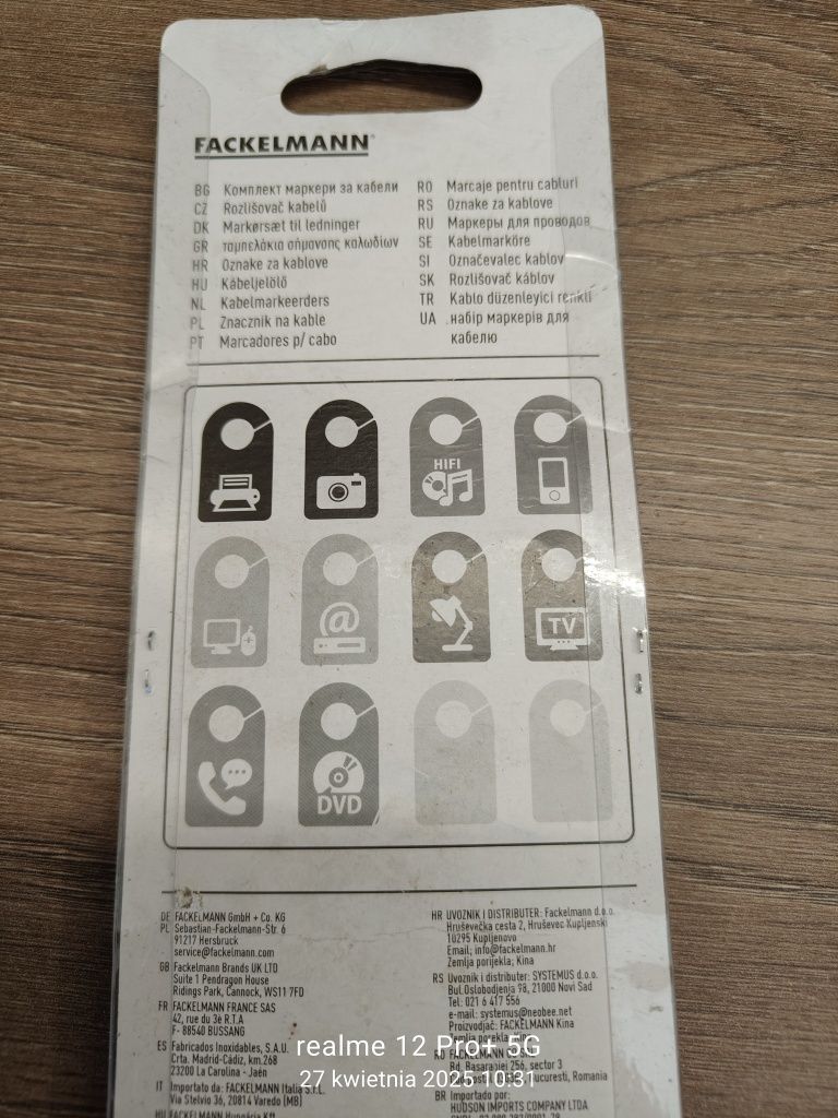 Znaczniki na kable