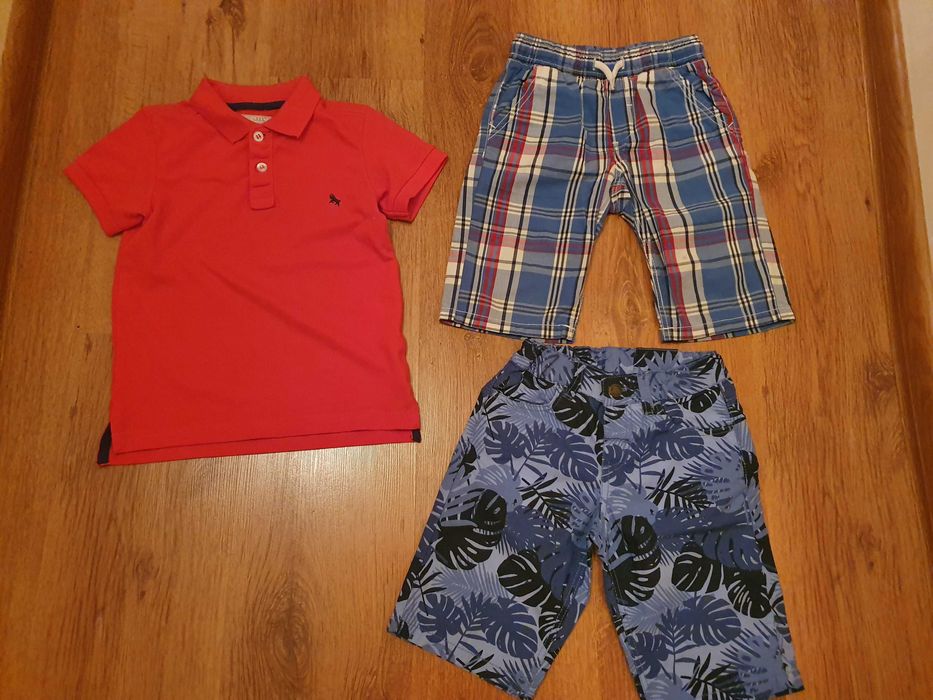 Spodenki c&a i koszulka polo h&m 104
