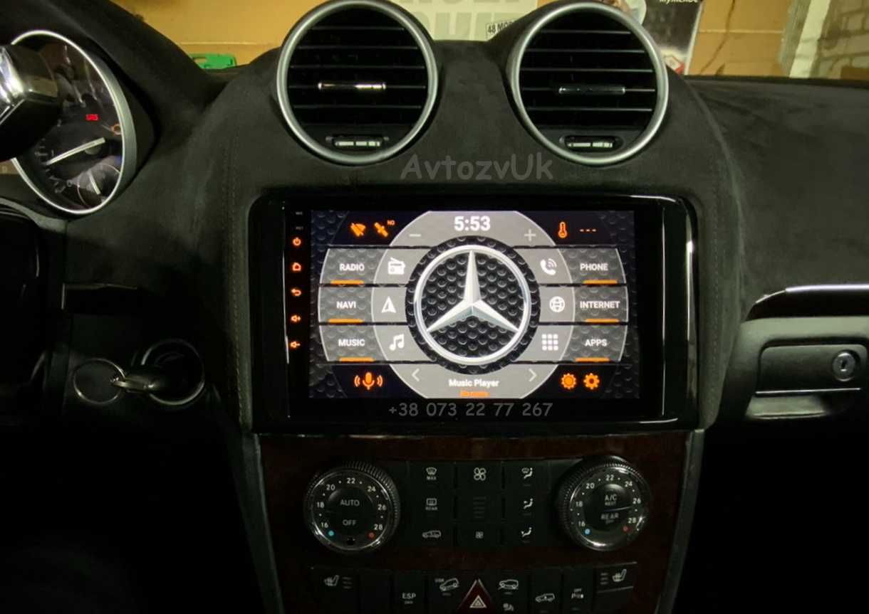 Магнитола Mercedes Benz ML GL W164 X164 GPS TV W251 CarPlay Android 14