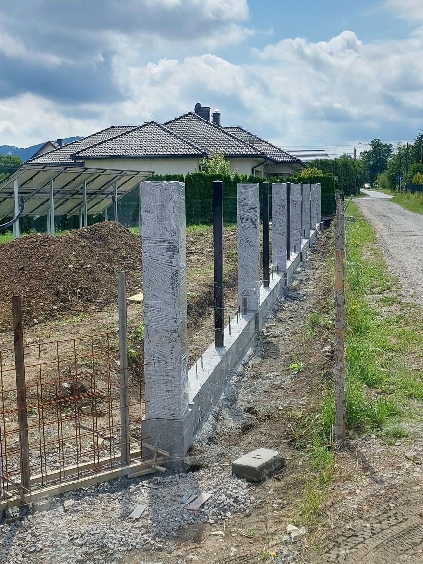 Ogrodzeni,mury oporowe, minikoparka, wozidło, roboty ziemne, bruki, tr