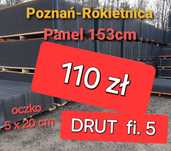 Panel ogrodzeniowy Fi5 ANTRACYT H=1,53 ogrodzenie panelowe SPRZEDAŻ
