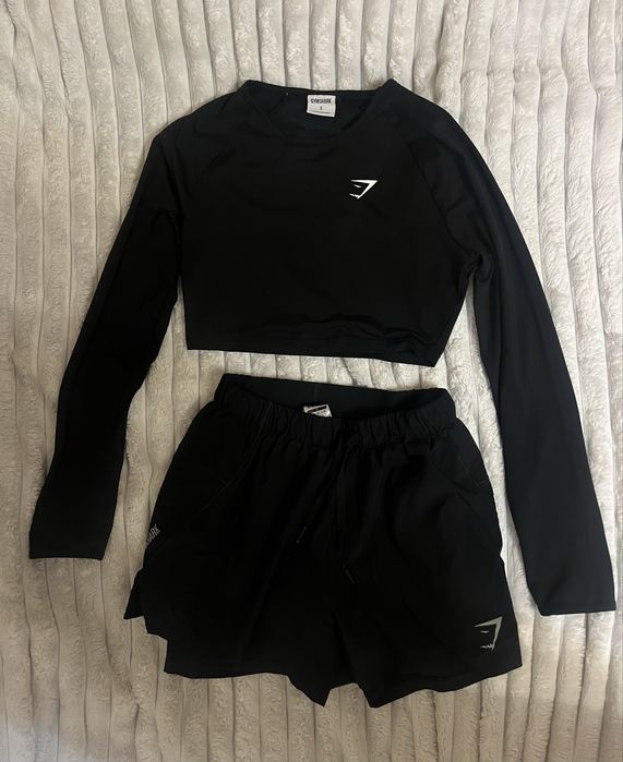 Костюм gymshark оригинал шорты рашгард