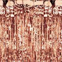 Kurtyna dekoracyjna TŁO urodziny ROSE GOLD 100 x 200 cm