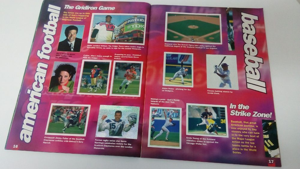Caderneta de cromos Sports Sticker Collection Colecção completa