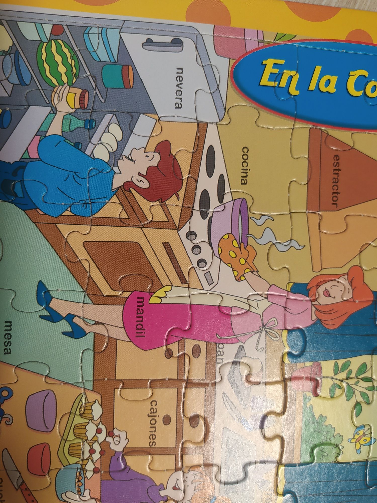 Puzzle hiszpański nauka zabawa