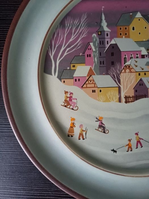 Тарілки Schramberg " Пори року" Folkart. Germany.Вінтаж. 1970-80 pp