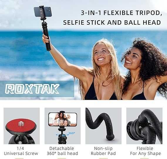 Штатив для камеры ROXTAK T60 гибкий для телефона селфи видеоблогов