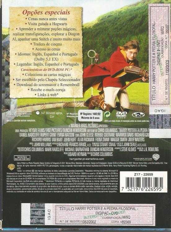 Harry Potter e a Pedra Filosofal (edição 2 DVD)