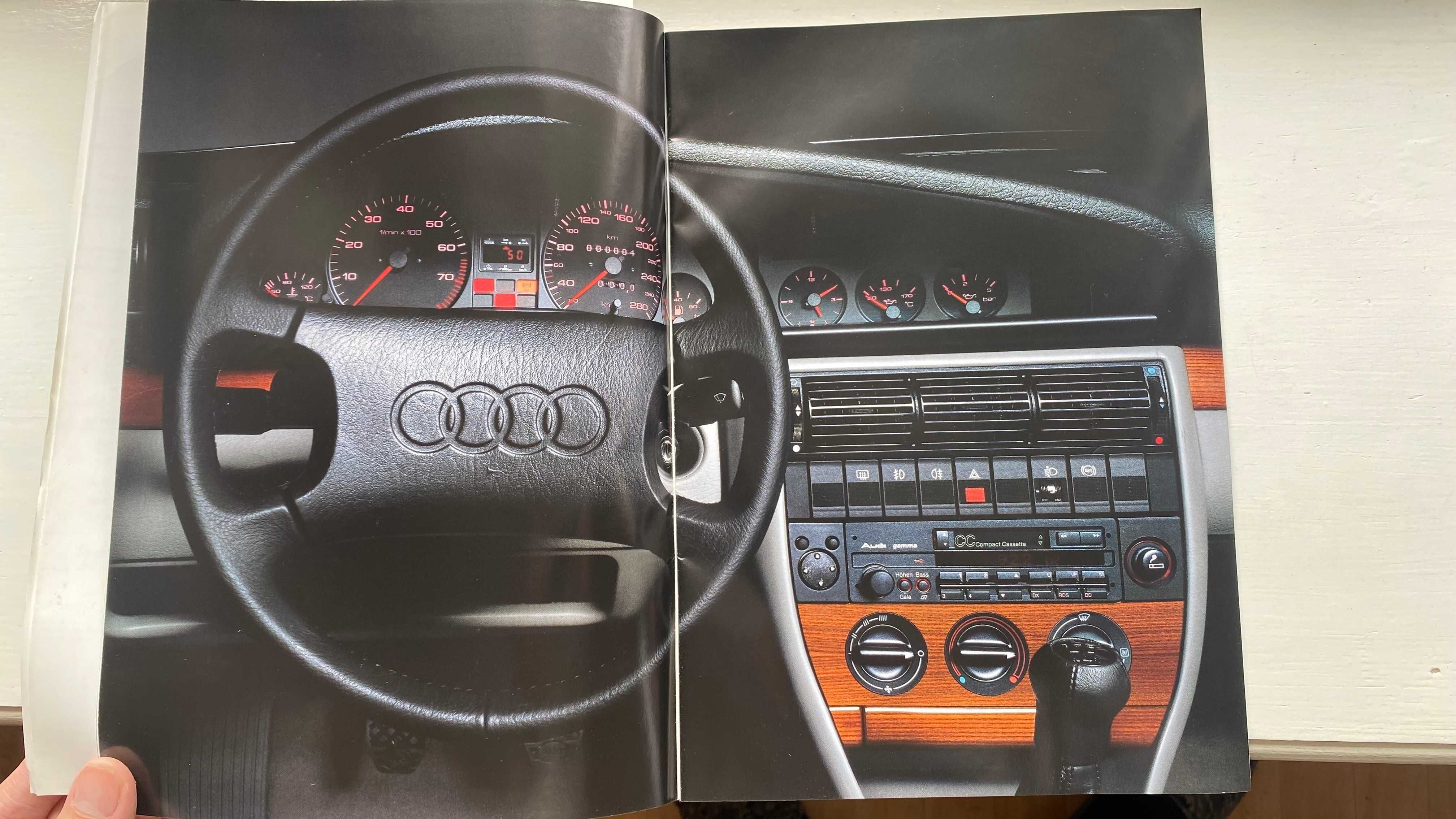 Audi 100 c4, S2, 90, Coupe рекламные брошуры