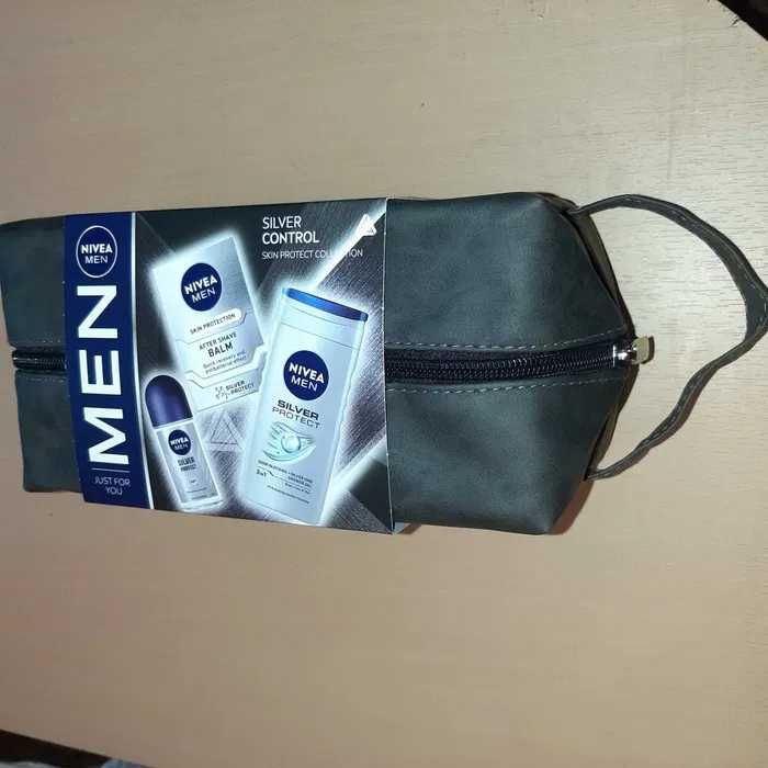Zestaw kosmetyków Nivea Men Silver kosmetyczka dla mężczyzny chłopaka