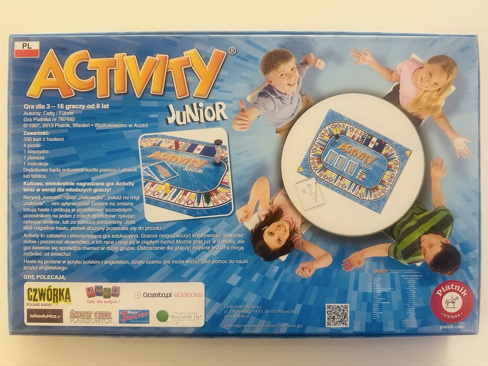 Gra Activity Junior-nowa (hasła w języku polskim i angielskim)