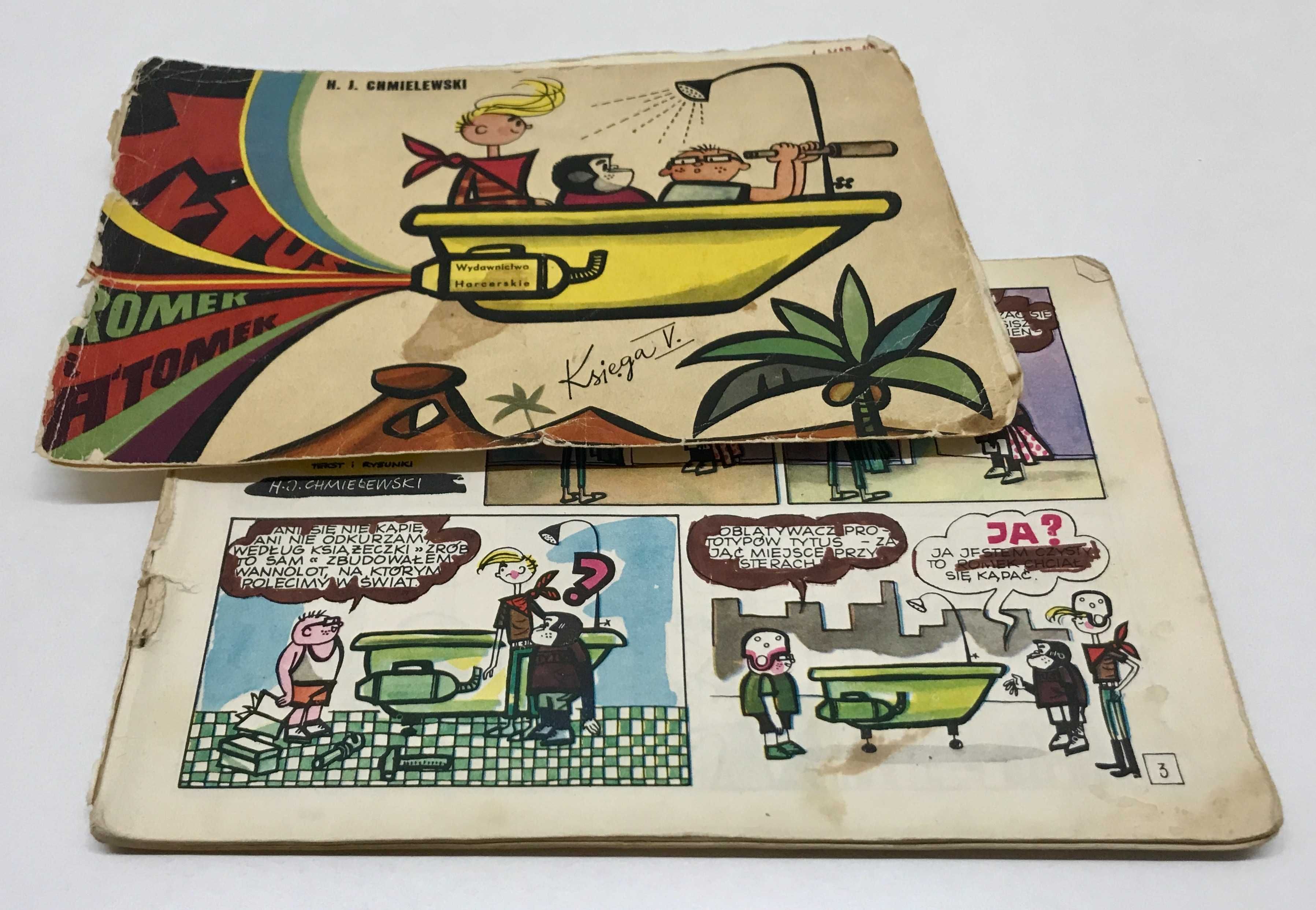 Komiks Tytus Romek i Atomek Księga 5 Podróż Do Ćwierć Koła Świata 1970