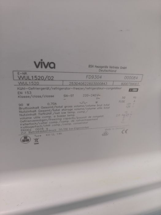 Lodówka podblatowa do zabudowy mała okazjonalna bardzo cicha