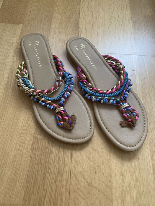 Piękne kolorowe japonki klapki Atmosphere