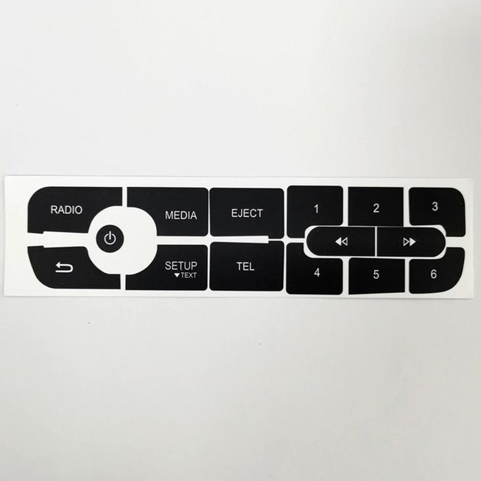 Kit reparação de botões rádio em vinil para Renault Megane 3 Master 3