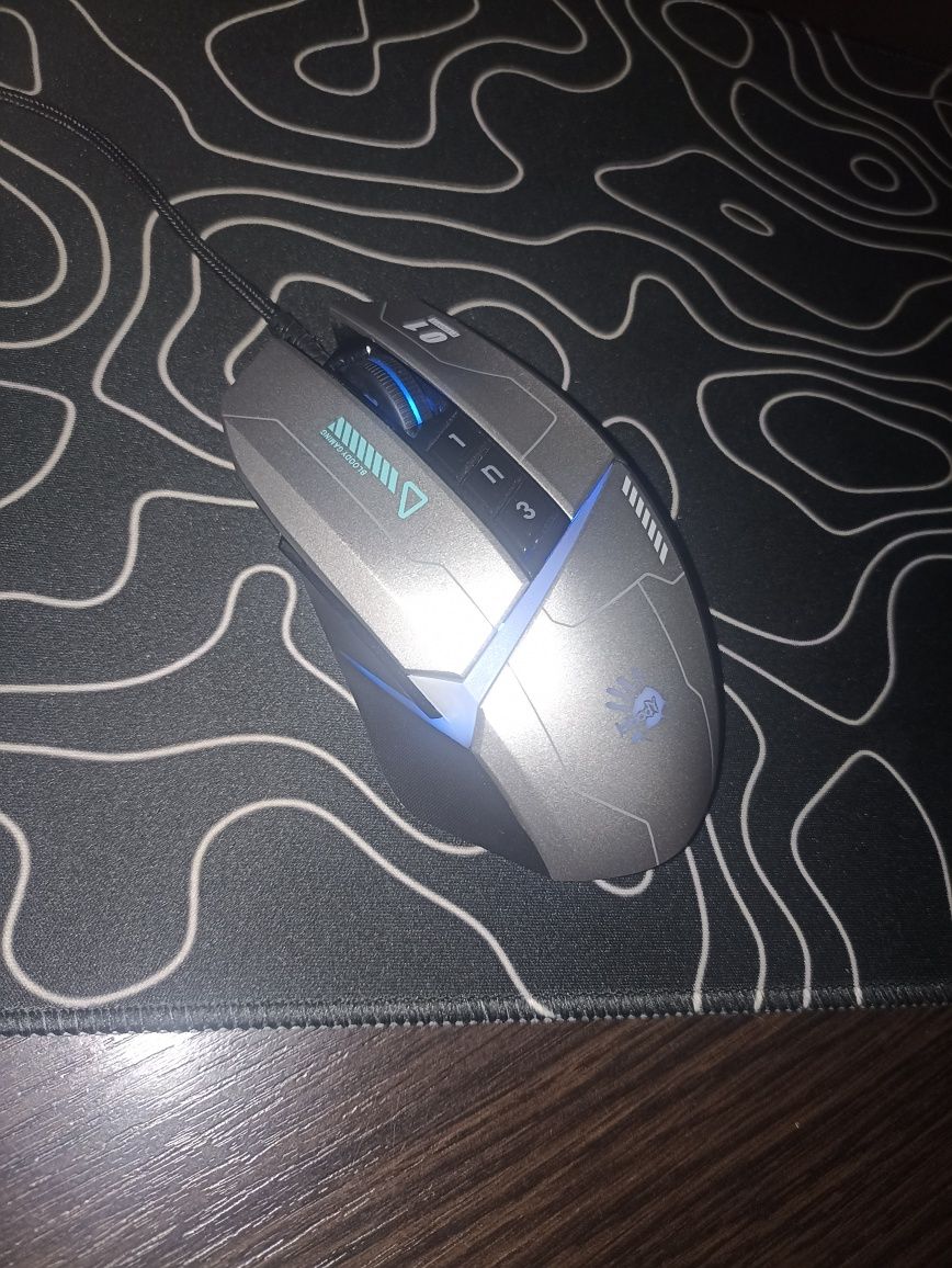 Миша A4Tech Bloody W60 Max Gun USB Grey