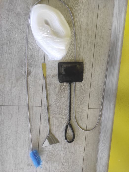 Akwarium 200l z led oraz szafką plus dodatki
