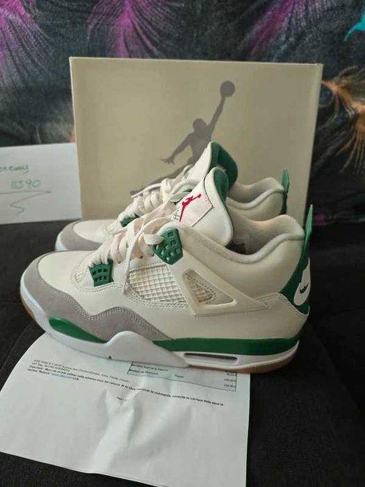 "Buty koszykówki "Nike_Air_Jordan 4_Retro_tour_Pine_Green_Roz.43