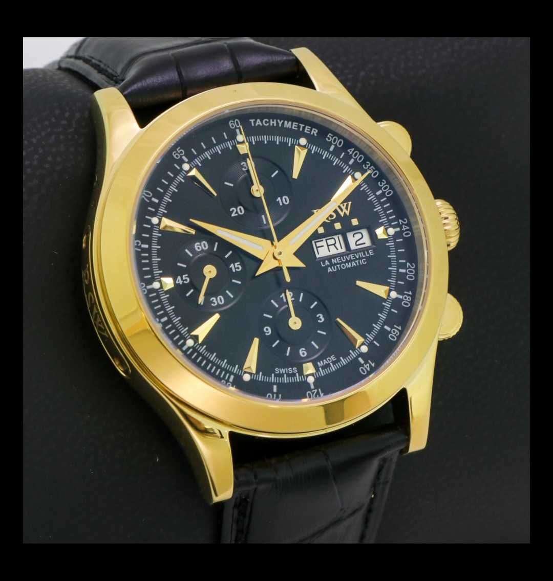 RSW Zupełnie nowy, szwajcarski zegarek Valjoux, Automatic Chronograph