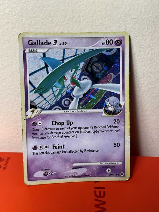 Carta Pokémon TCG Gallade Lv.59 Holo Rara - Rising Rivals 20/111