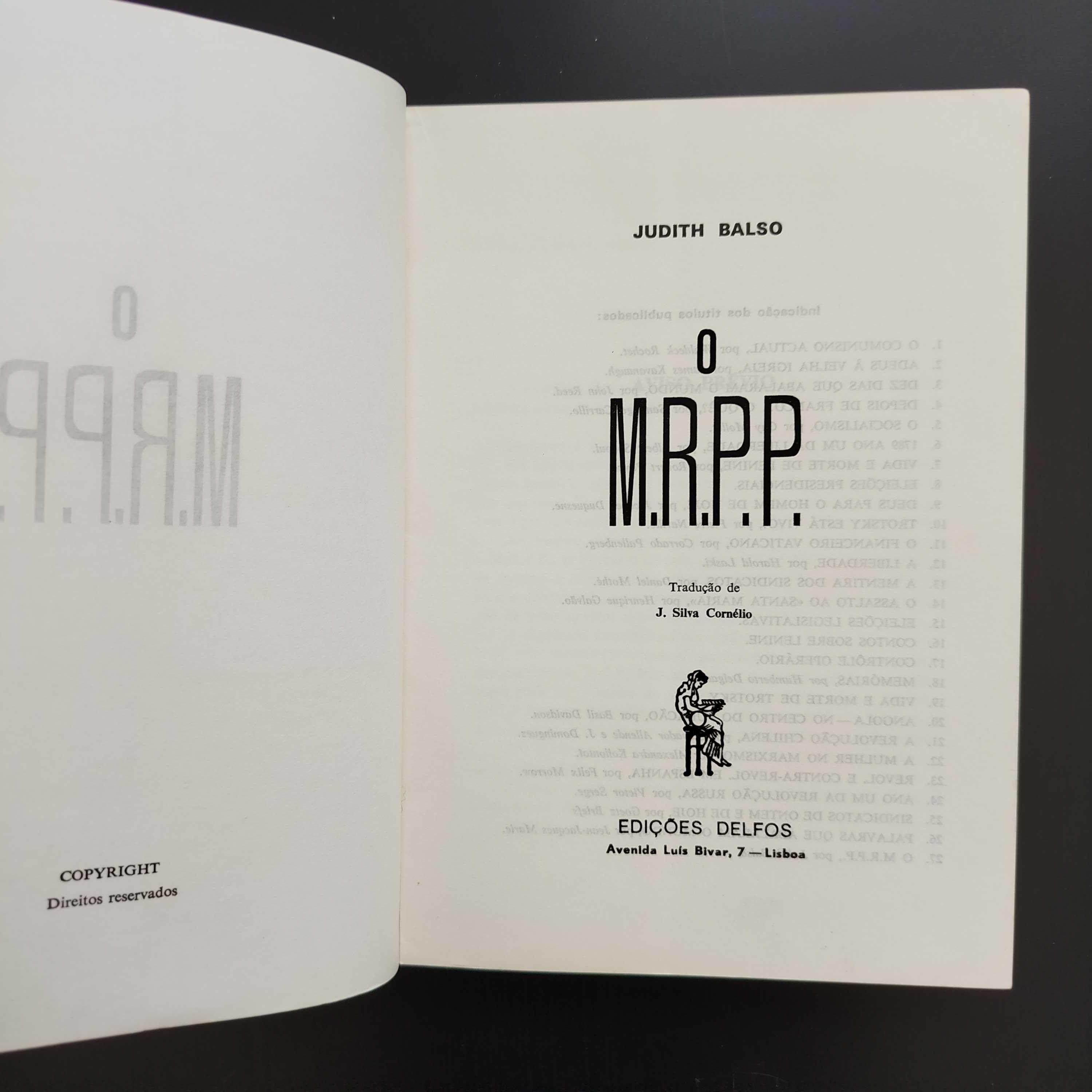 O MRPP -  Judith Balso