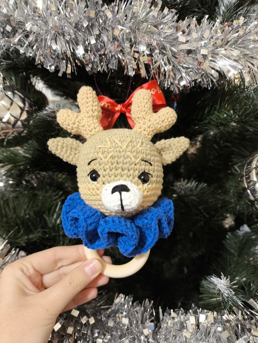 Детская погремушка крючком