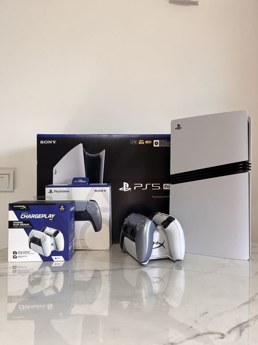 Sony PS 5 Pro + додатковий геймпад та зарядна станція