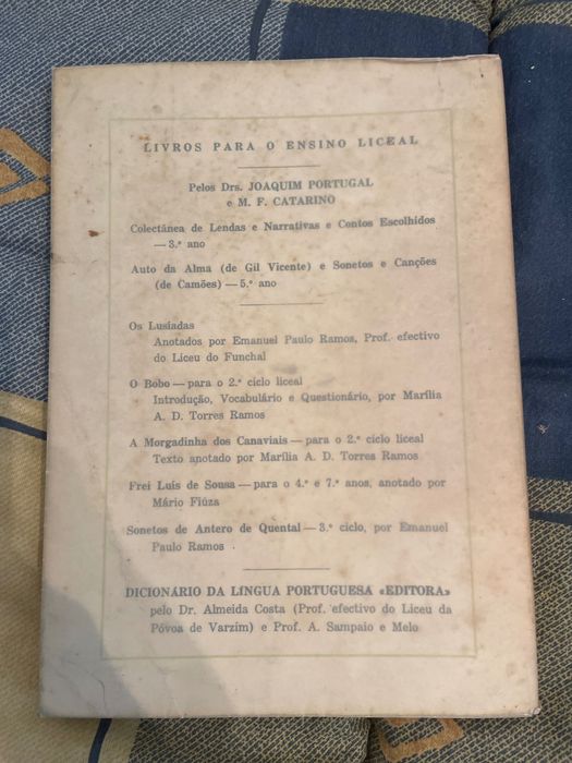 Livro Para o 5ºano dos Liceus